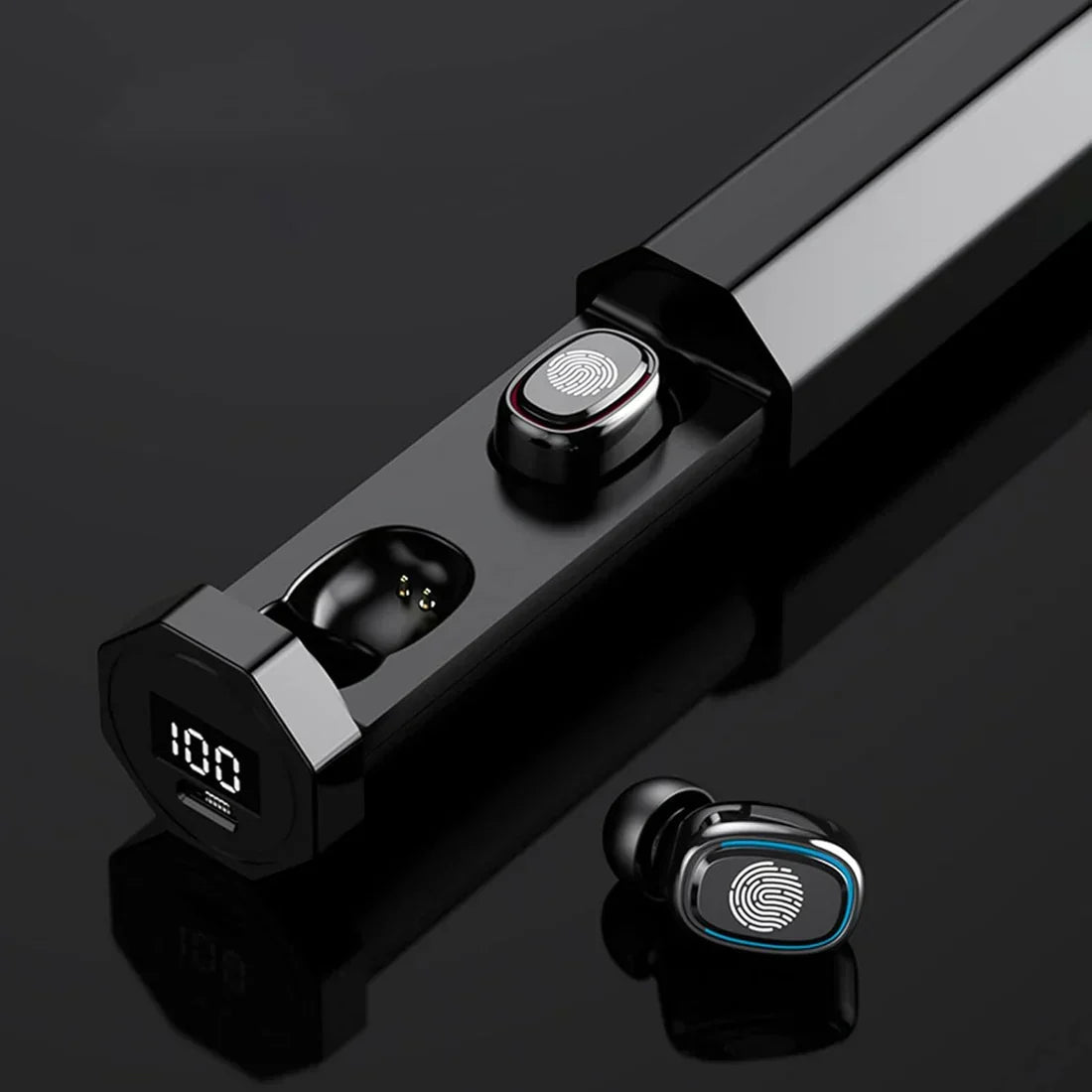 True Wireless Earbuds with Digital Display